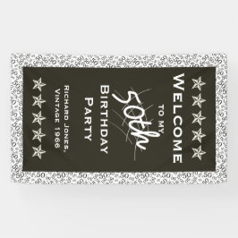 Personalisatie: Welkom bij mijn 50e verjaardag Spandoek