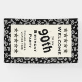 Personalisatie: Welkom bij mijn 90e verjaardag Spandoek (Horizontaal)