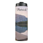Personalise Alps Mountain Lake Nature Landscape Thermosbeker (Voorkant)