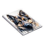 PERSONALISE Duitse Herdershond Notitieboek (Rechterzijde)