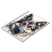 PERSONALISE Duitse Herdershond Notitieboek (Linkerzijde)