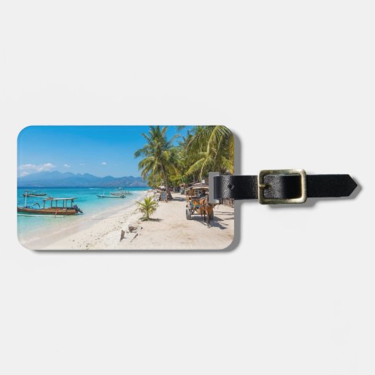 Personalise Gili Trawangan Island Paradise Beach  Bagagelabel (Voorkant horizontaal)