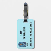 Personalise Gili Trawangan Island Paradise Beach  Bagagelabel (Achterkant verticaal)