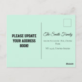 Personalise New Home Announcement Postcard Briefkaart (Achterkant)