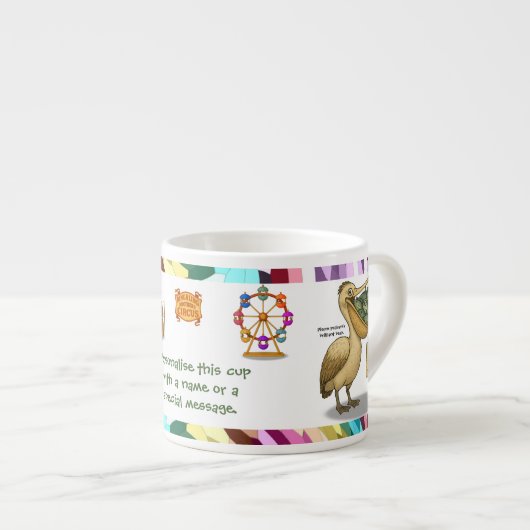 Personalise: Pierre pelican's brilliant beak Espresso Kop (Voorkant rechts)