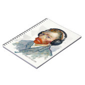 PERSONALISE Rocking Vincent Portrait Notebook Notitieboek (Linkerzijde)