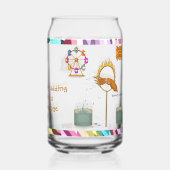 Personalise: Squirty squid Blikvorm Glas (Achterkant)