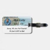 Personalise Uluwatu Bali Temple Cliff Travel Bagagelabel (Achterkant horizontaal)