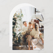 Personalise Your Own Photo And Text Christmas Card Kaart (Voorkant / Achterkant)