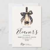 Personalised 18th Champagne Birthday Invitation Kaart (Voorkant)
