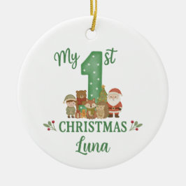 Personalised 1st Christmas Tree Decoration  Keramisch Ornament