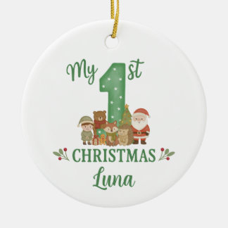Personalised 1st Christmas Tree Decoration  Keramisch Ornament