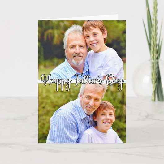 Personalised 2-foto's Sjabloon Vaderdag (Voorkant)