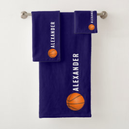 Personalised 3-Piece Sports Towel & Flannel Set |  Bad Handdoek