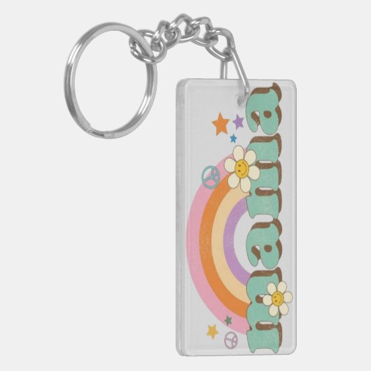personalised acrylic keyring to hold mum's keys sleutelhanger (Voorkant Links)