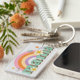 personalised acrylic keyring to hold mum's keys sleutelhanger
