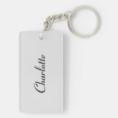 personalised acrylic keyring to hold mum's keys sleutelhanger (achterkant)