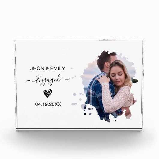 Personalised Anniversary Photo Gift For Couple Fotoblokken (Voorkant)