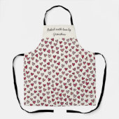 Personalised Apron - Baked with Love Schort (Voorkant)
