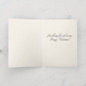 Personalised Art Deco Gold Foil Rose Card Folie Wenskaart (Binnenlaag)