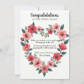 Personalised Artistic Succes Gefeliciteerd Kaart (Voorkant)