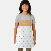 Personalised Autumnal Botanical Fall Pattern Apron Schort (Insitu)