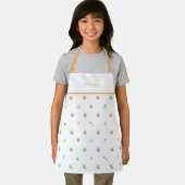 Personalised Autumnal Botanical Fall Pattern Apron Schort (Insitu)