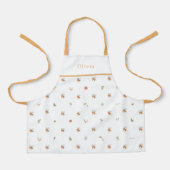 Personalised Autumnal Botanical Fall Pattern Apron Schort (Voorkant)