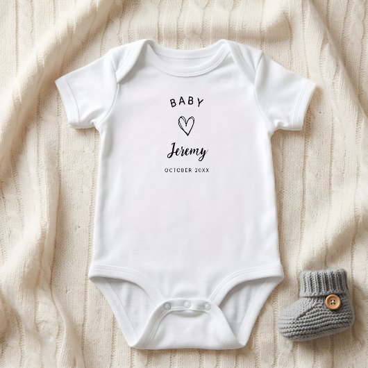 Personalised Baby Announcement, Pregnancy Reveal Romper