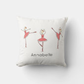 Personalised Ballerina Ballet Dancer Kussen (Voorkant)