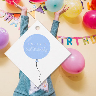 Personalised Balloon Party birthday christening  Bedankjes Labels