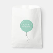 Personalised Balloon Party birthday christening  Bedankzakje (Voorkant)