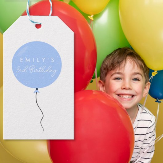 Personalised Balloon Party birthday christening  Cadeaulabel