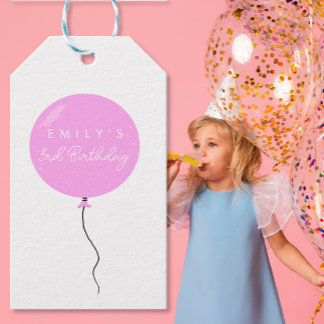 Personalised Balloon Party birthday christening  Cadeaulabel