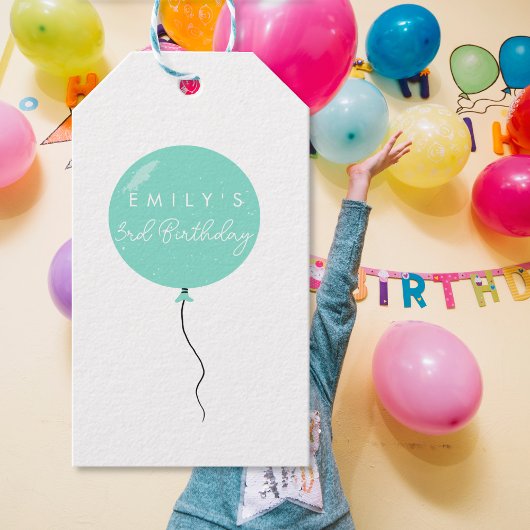 Personalised Balloon Party birthday christening  Cadeaulabel