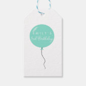 Personalised Balloon Party birthday christening  Cadeaulabel (Voorkant)