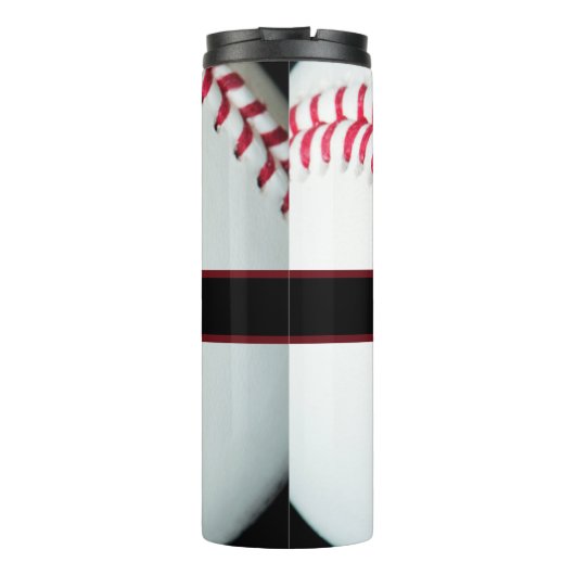 Personalised Baseball Water Bottle With Name Thermosbeker (Achterkant)