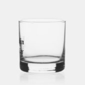 Personalised Best Dad Ever Monogrammed  Whisky Glas (Links)