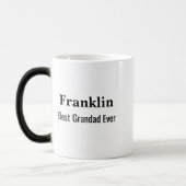 Personalised Best Grandad Ever Monogrammed Magische Mok (Links)