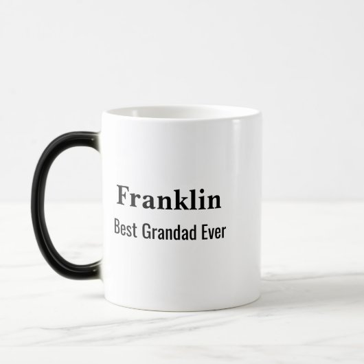 Personalised Best Grandad Ever Monogrammed  Magische Mok (Links)