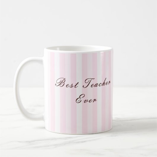 Personalised Best Teacher Ever Mug Koffiemok (Links)