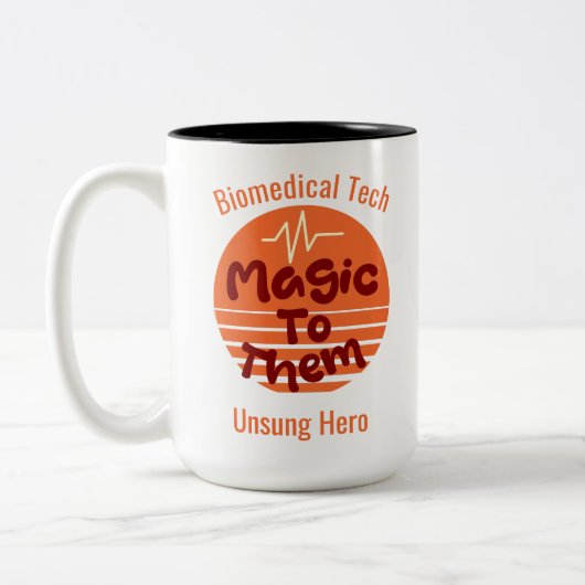 Personalised Biomedical Technician Mug Tweekleurige Koffiemok (Links)