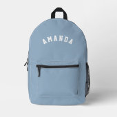 Personalised Blue Kids Back to School Bedrukte Rugzak (Voorkant)