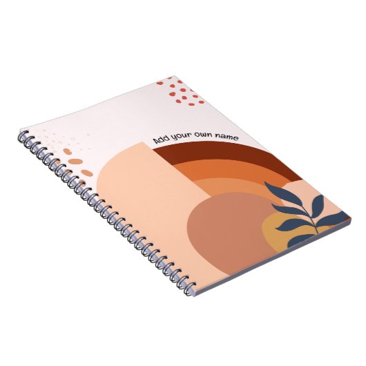 PERSONALISED Boho Chic Notebook Notitieboek (Rechterzijde)