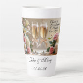 Personalised Bridal Mug- Cheers to Love Latte Mok (Voorkant)