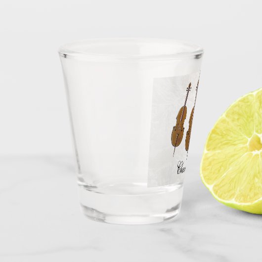 Personalised cello gift shot glas (Links)