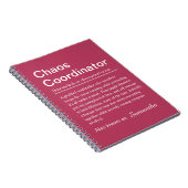 Personalised Chaos Coordinator Definition Notitieboek (Rechterzijde)