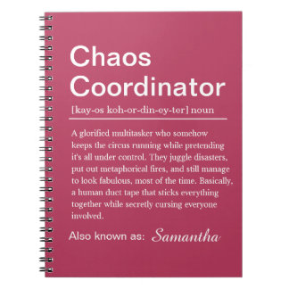 Personalised Chaos Coordinator Definition Notitieboek