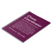 Personalised Chaos Coordinator Definition Notitieboek (Linkerzijde)