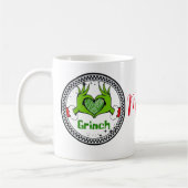 personalised coffee mug with Christmas motif. Koffiemok (Links)